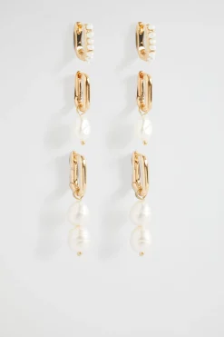 Woman Seed Heritage Jewellery-Pearl Huggie Pack