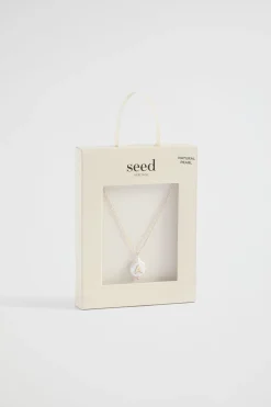 Woman Seed Heritage Jewellery-Perl Lphbet Necklce