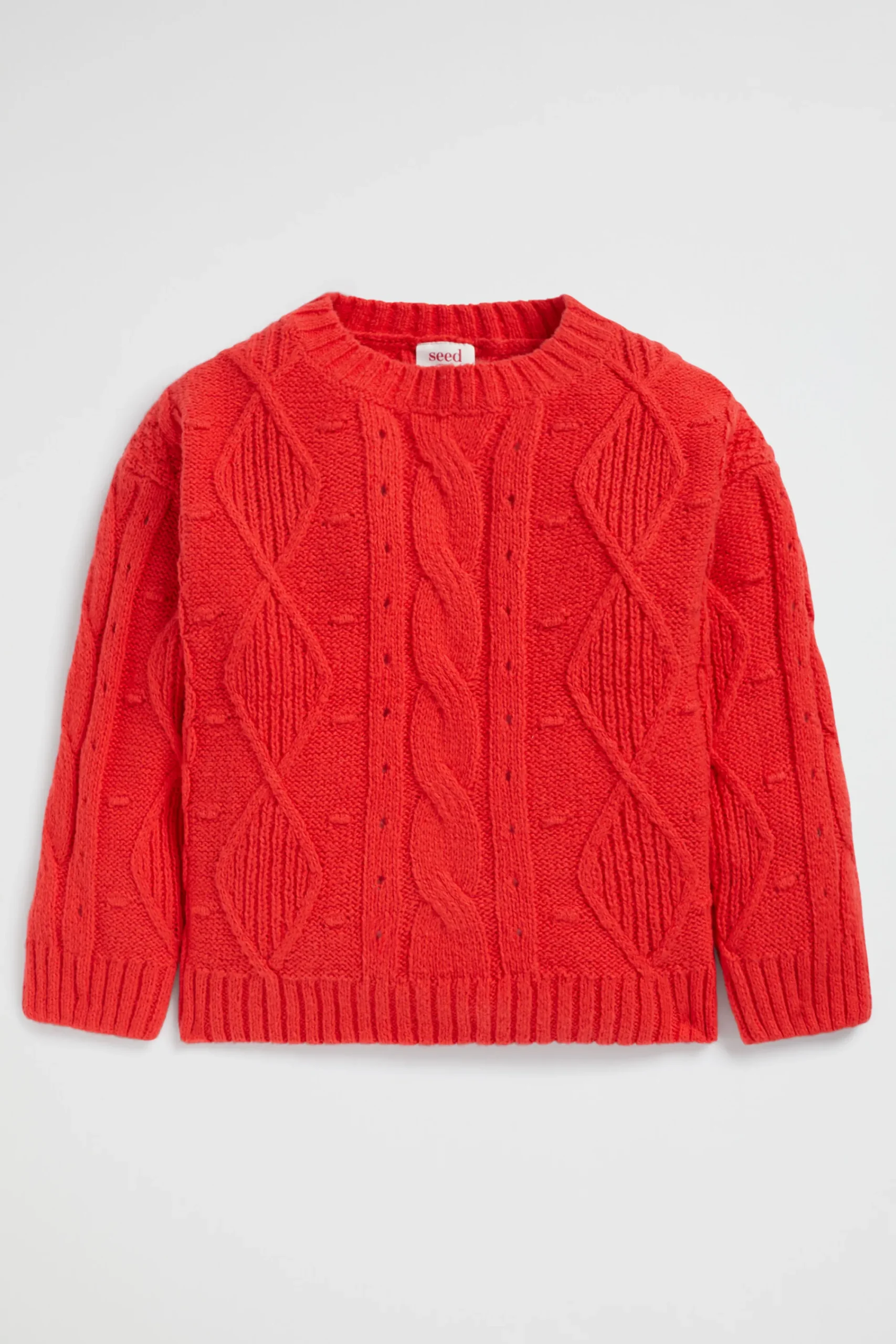Girl Seed Heritage Knitwear & Sweaters-Pompom Cable Knit