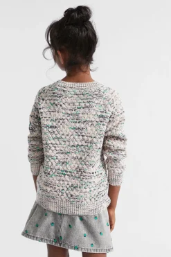 Girl Seed Heritage T-Shirts & Tops-Popcorn Mixy Crop Knit