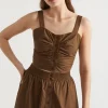Woman Seed Heritage T-Shirts & Tops-Poplin Button Through Top