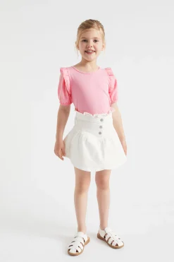 Girl Seed Heritage T-Shirts & Tops-Puff Sleeve Tee