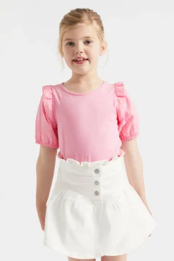 Girl Seed Heritage T-Shirts & Tops-Puff Sleeve Tee