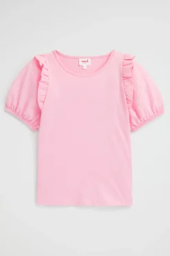 Girl Seed Heritage T-Shirts & Tops-Puff Sleeve Tee