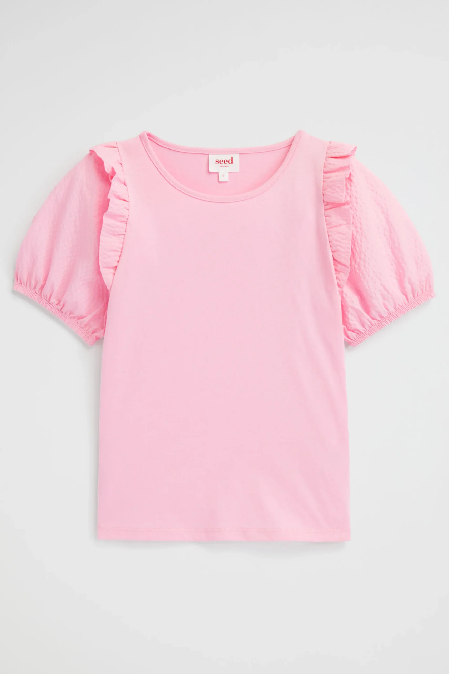 Girl Seed Heritage T-Shirts & Tops-Puff Sleeve Tee