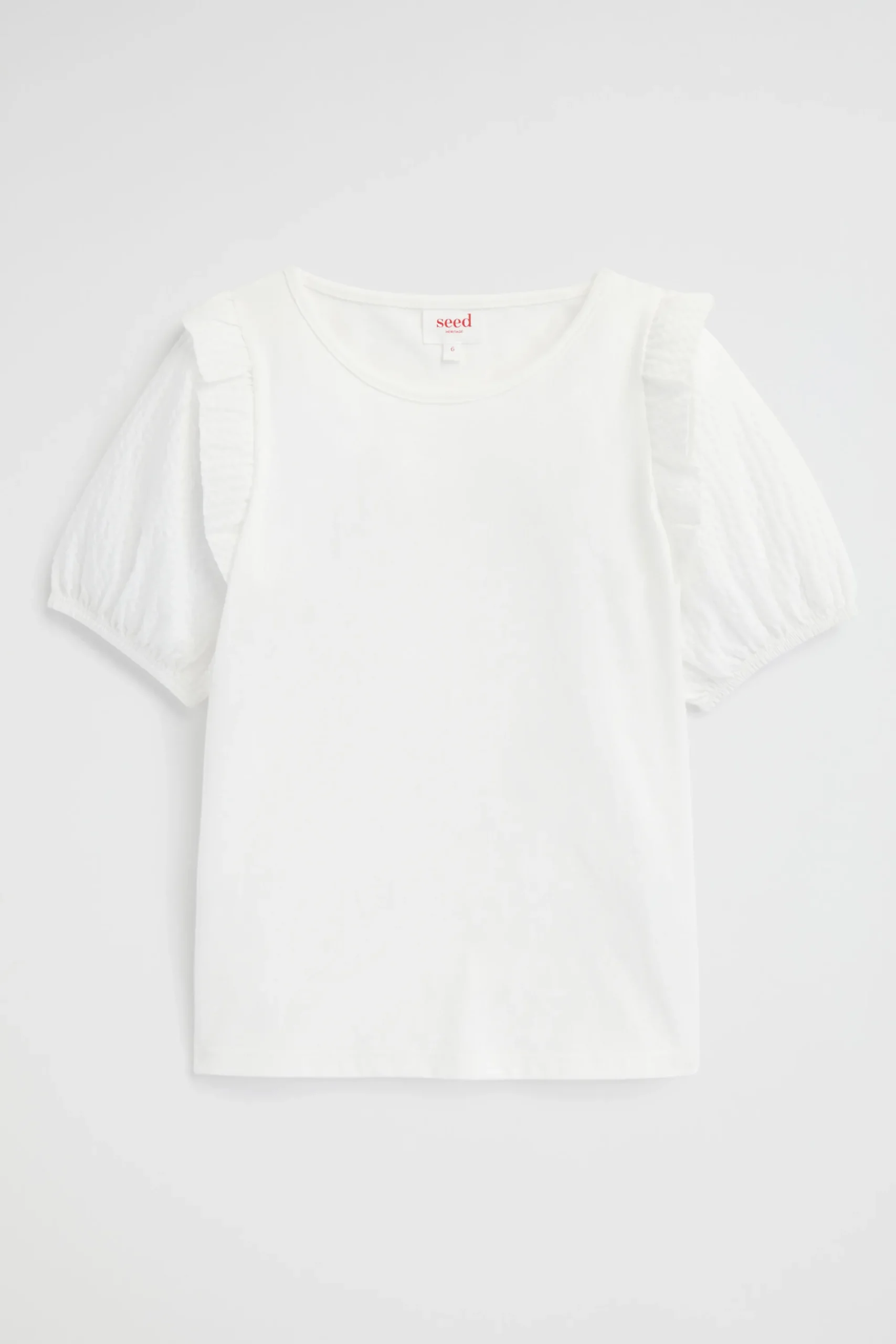 Girl Seed Heritage T-Shirts & Tops-Puff Sleeve Tee