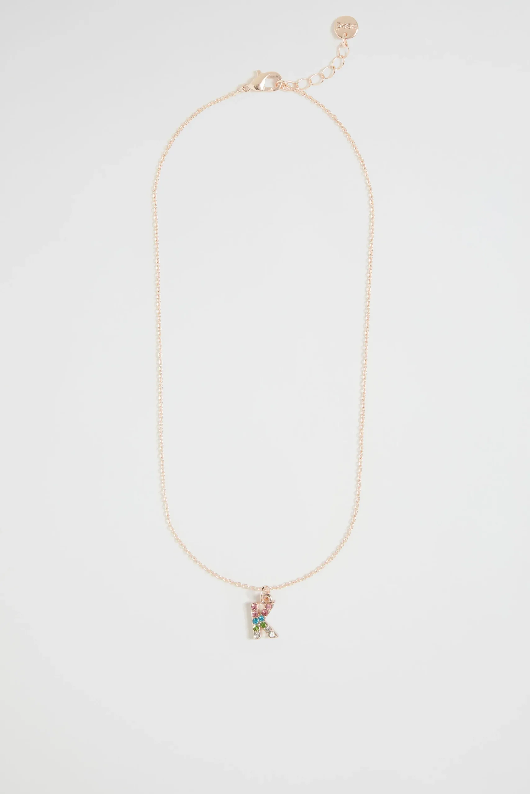 Girl Seed Heritage Jewellery-Rainbow Diamante Initial Neclace