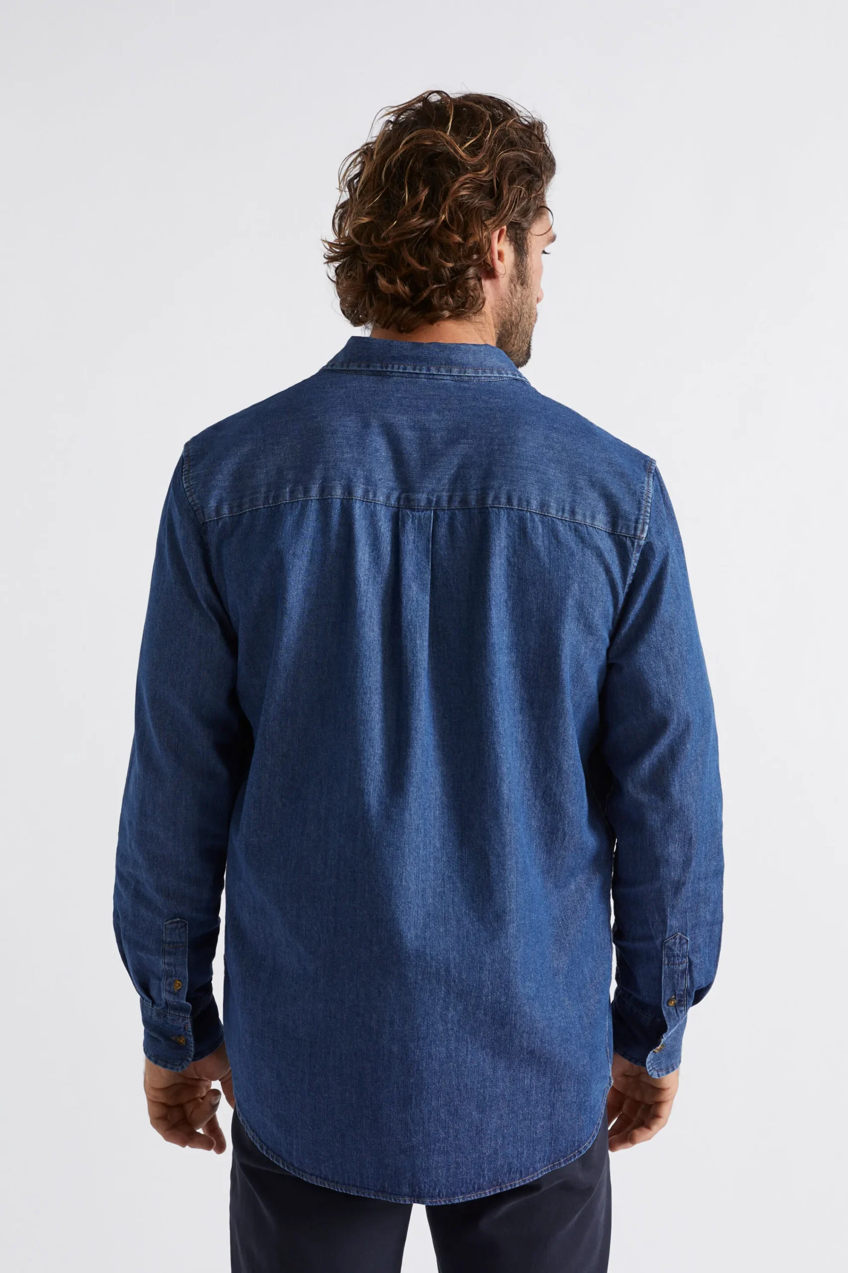 Man Seed Heritage T-Shirts & Sweaters-Relaxed Denim Shirt