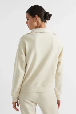 Woman Seed Heritage Knitwear & Sweaters-Reverse Terry Zip Thru Sweat