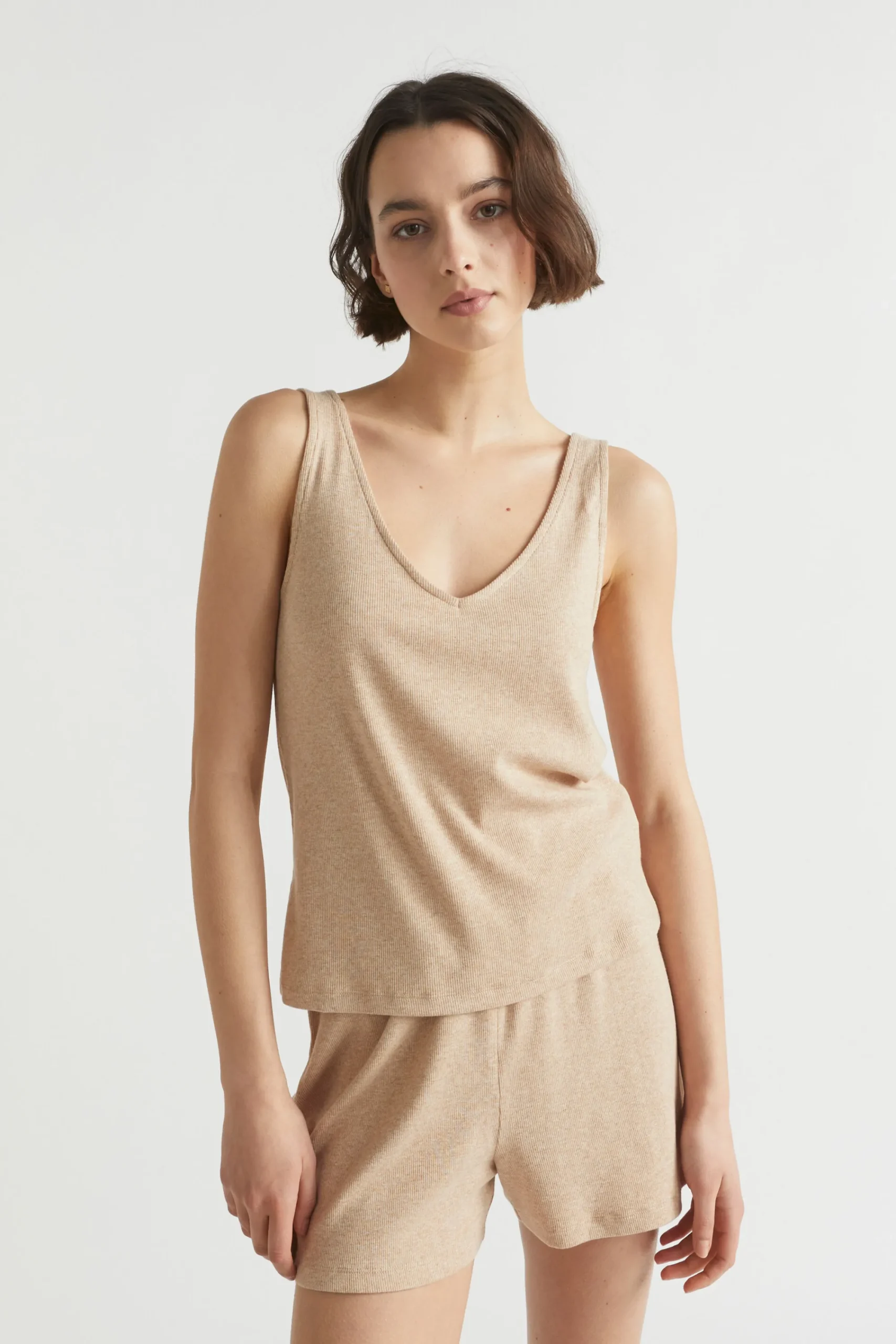 Seed Heritage Sleepwear-Rib Jersey Sleep Tank