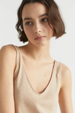 Seed Heritage Sleepwear-Rib Jersey Sleep Tank