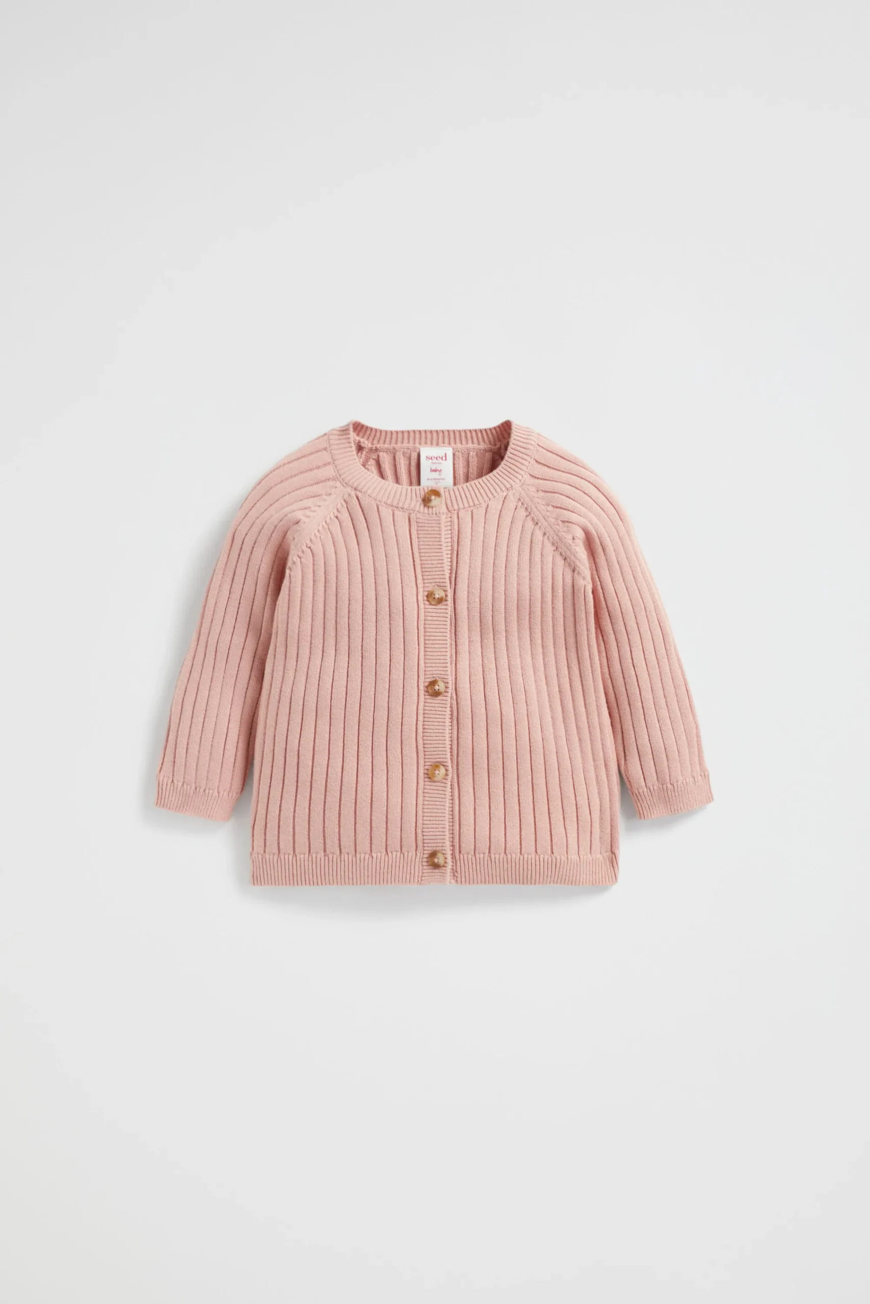 Newborn Seed Heritage Knitwear & Sweaters-Rib Knit Cardigan