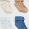 Newborn Seed Heritage Socks-Rib Sock Multipack