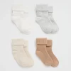 Newborn Seed Heritage Socks-Rib Sock Multipack