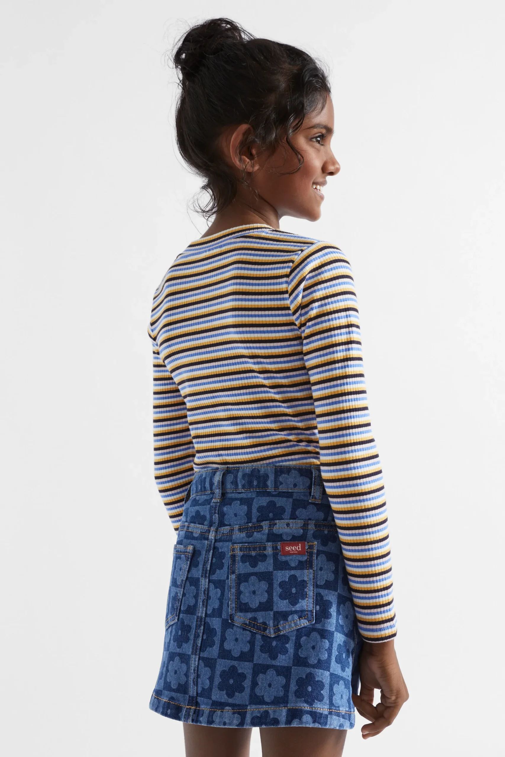 Girl Seed Heritage T-Shirts & Tops-Rib Stripe Tee