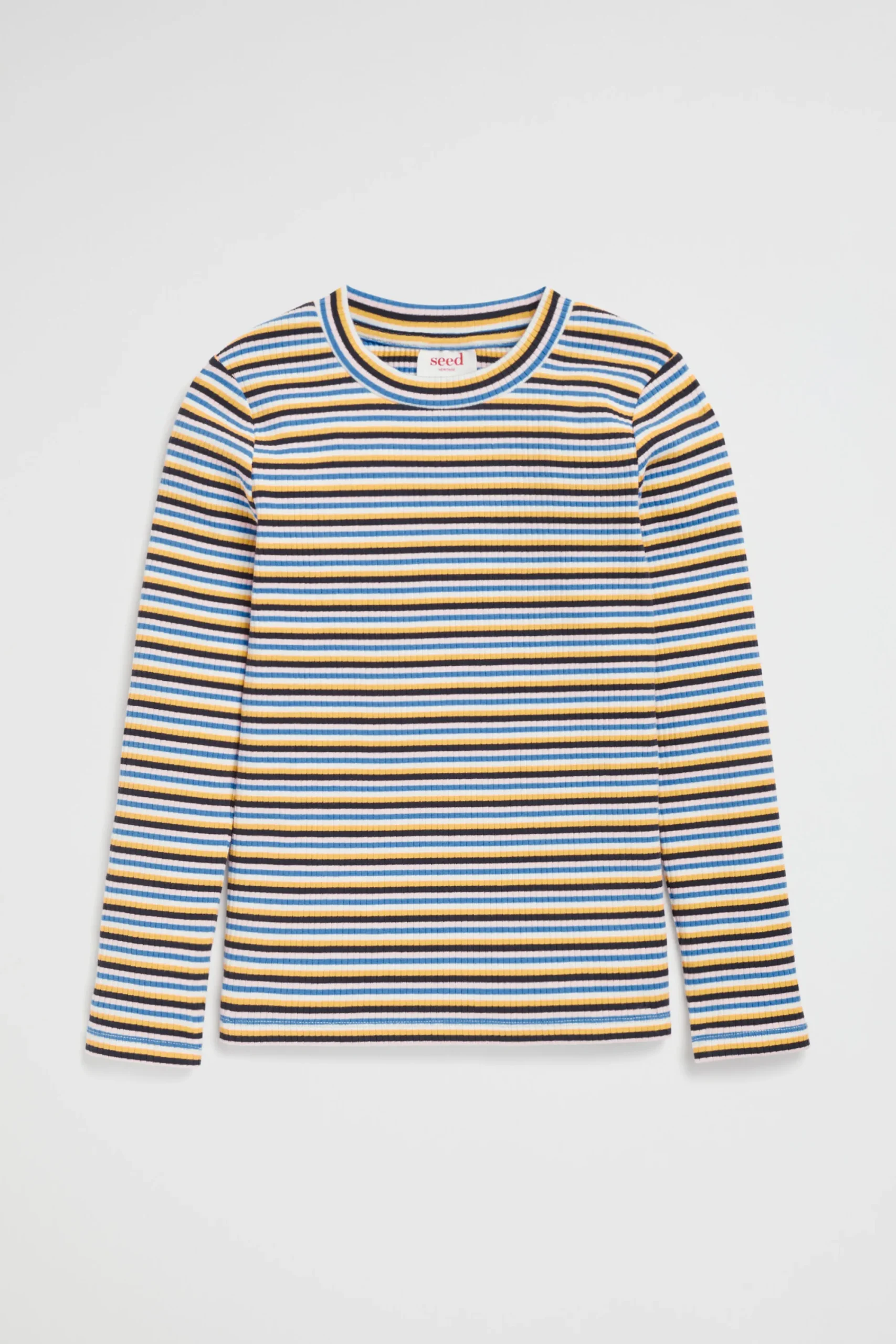 Girl Seed Heritage T-Shirts & Tops-Rib Stripe Tee