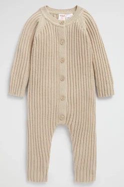Newborn Seed Heritage Jumpsuits & Overalls-Ribbed Jumpsuit