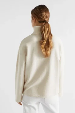 Woman Seed Heritage Knitwear & Sweaters-Roll Neck Terry Sweat