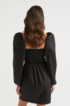 Woman Seed Heritage Dresses-Sateen Twist Front Mini Dress