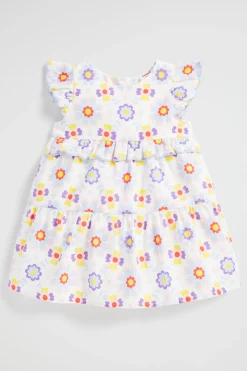 Baby Girl Seed Heritage Dresses-Scalloped Yardage Dress
