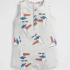 Baby Boy Seed Heritage Shorts-Seagull Romper