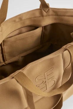 Woman Seed Heritage Beach Bags-Seed Logo Jersey Overnight Bag