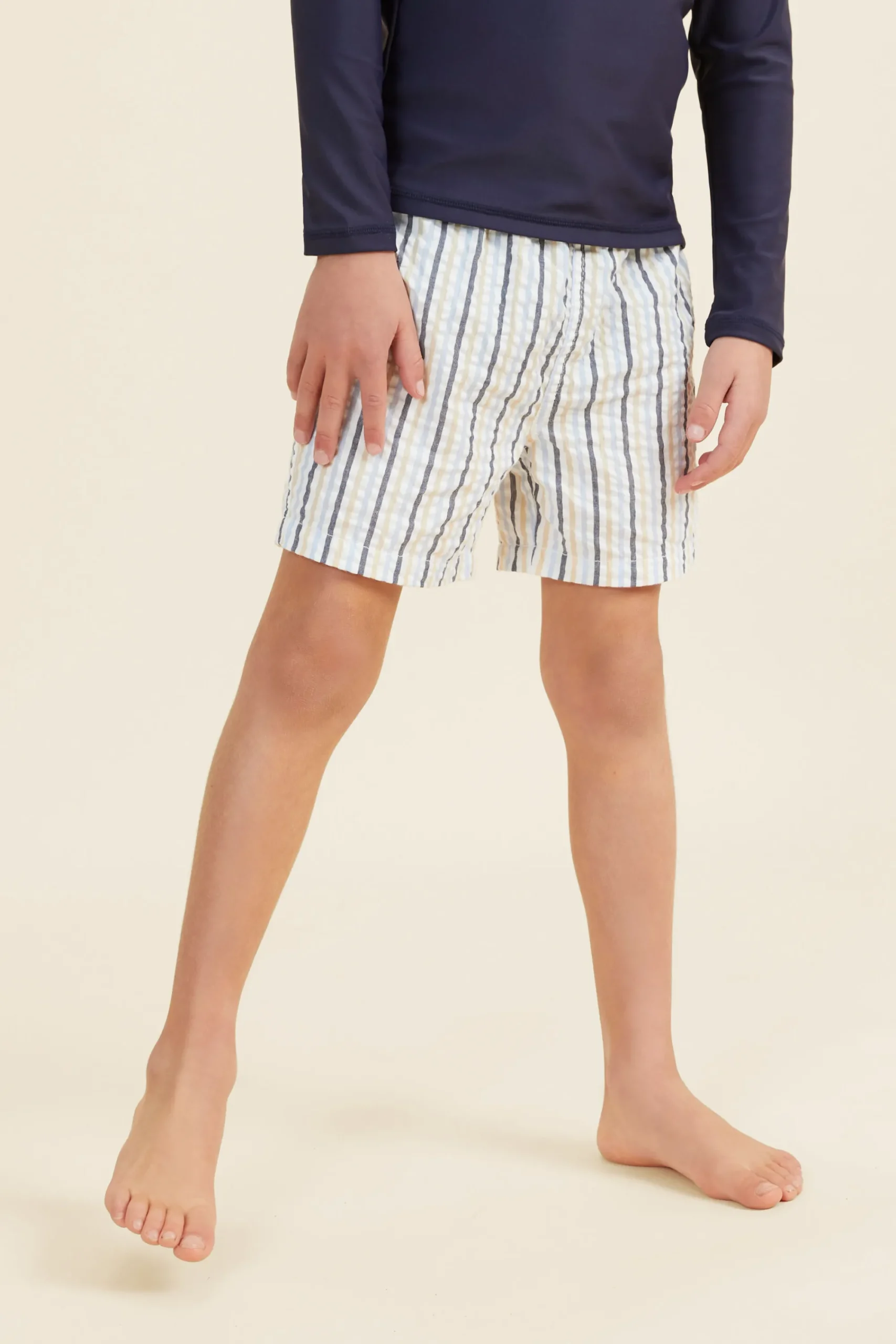 Boy Seed Heritage Swimwear-Seersucker Boardshort