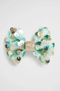 Girl Seed Heritage Hair Accessories-Sequin Bow Duck Clip