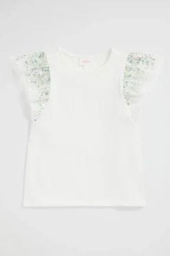 Girl Seed Heritage T-Shirts & Tops-Sequin Sleeve Tee