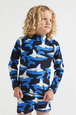 Boy Seed Heritage Swimwear-Shark Rashvest