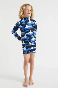 Boy Seed Heritage Swimwear-Shark Rashvest