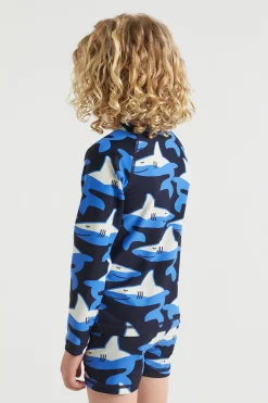 Boy Seed Heritage Swimwear-Shark Rashvest