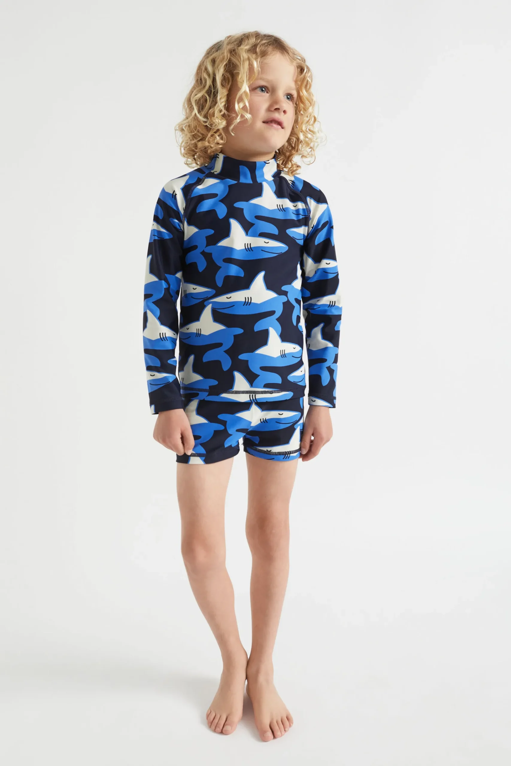 Boy Seed Heritage Swimwear-Shark Swim Short
