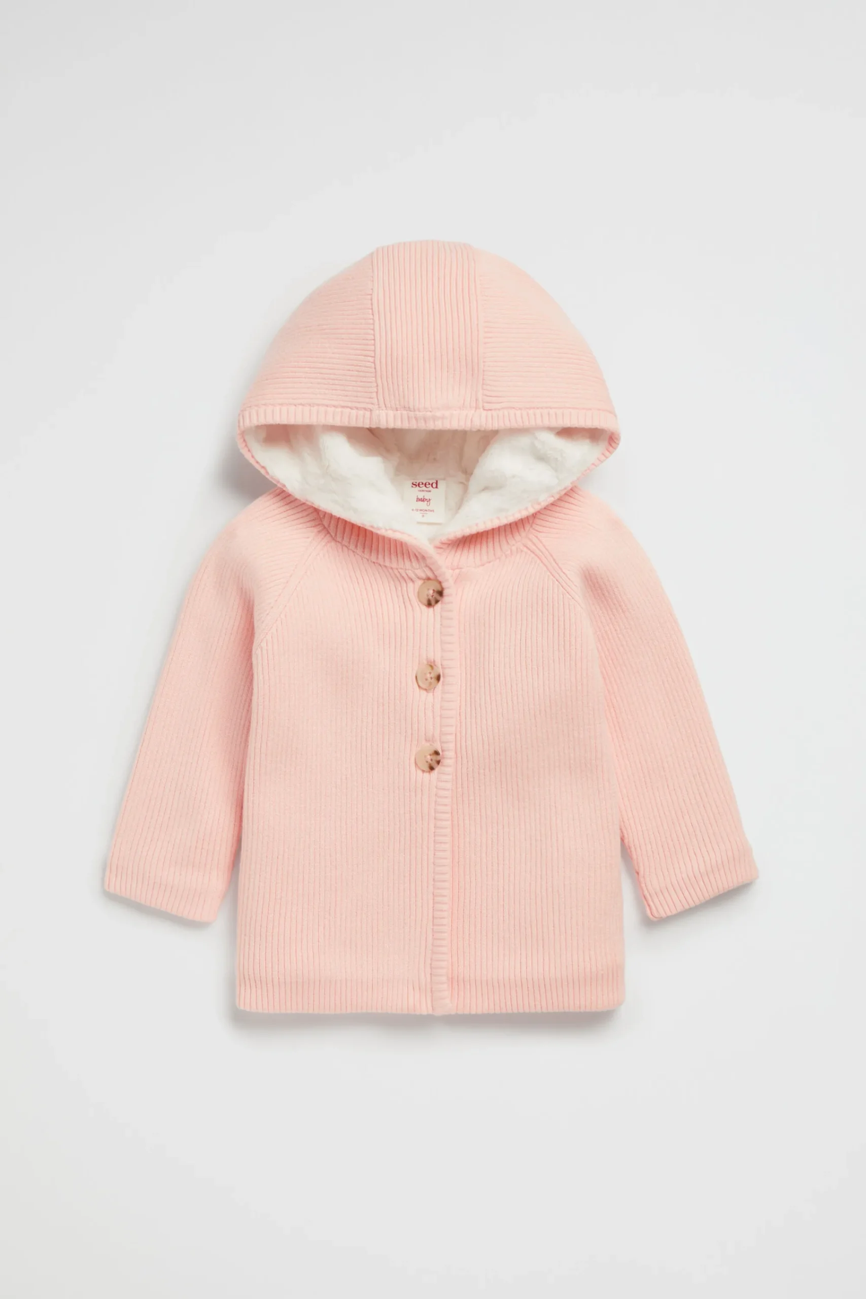 Baby Girl Seed Heritage Jackets & Vests-Sherpa Lined Cardi
