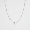 Woman Seed Heritage Jewellery-Siver Initia Neckace