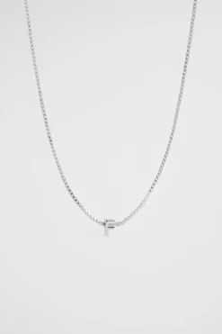 Woman Seed Heritage Jewellery-Silver Initial Necklace
