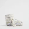 Newborn Seed Heritage Booties-Space Dye Knit Bootie