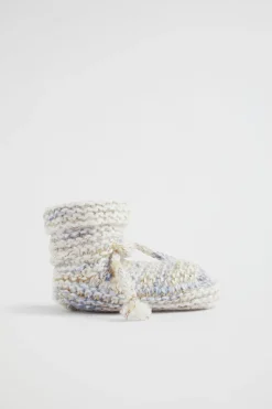 Newborn Seed Heritage Booties-Space Dye Knit Bootie
