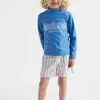 Boy Seed Heritage Swimwear-Stripe Boardshort