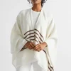 Woman Seed Heritage Scarves & Kaftans-Stripe Poncho