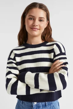 Teen Girl Seed Heritage Knitwear & Sweaters-Stripe Rib Knit