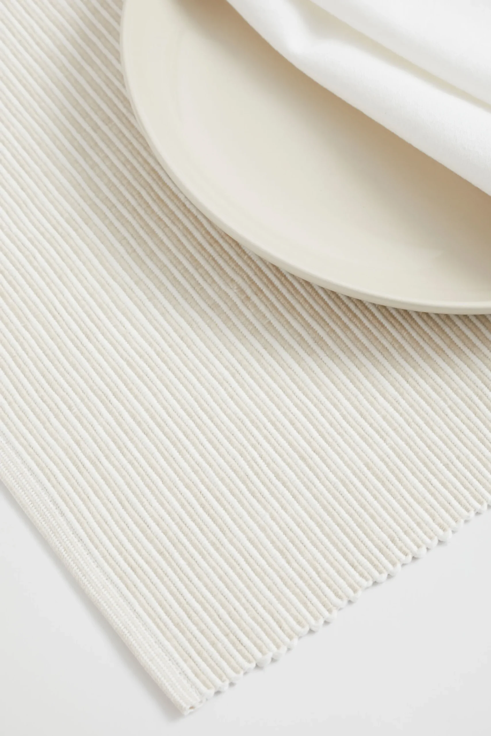 Seed Heritage Kitchen & Dining-Stripe Rib Placemat Set Of 4