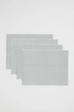 Seed Heritage Kitchen & Dining-Stripe Rib Placemat Set Of 4