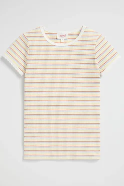 Girl Seed Heritage T-Shirts & Tops-Stripe Rib Tee