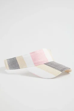 Woman Seed Heritage Hats & Gloves-Stripe Visor