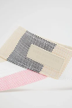 Woman Seed Heritage Hats & Gloves-Stripe Visor
