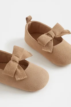 Baby Girl Seed Heritage Pre-Walkers-Suede Ribbon Mary Jane Pre Walker