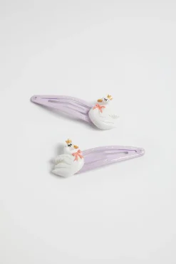 Girl Seed Heritage Hair Accessories-Swan Snaps