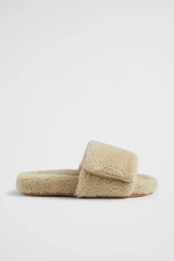 Girl Seed Heritage Sandals & Slides-Teddy Fur Slide