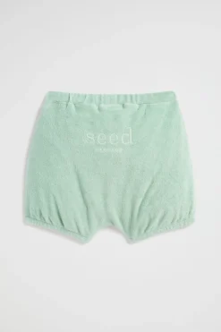 Newborn Seed Heritage Leggings & Pants-Terry Logo Bloomer